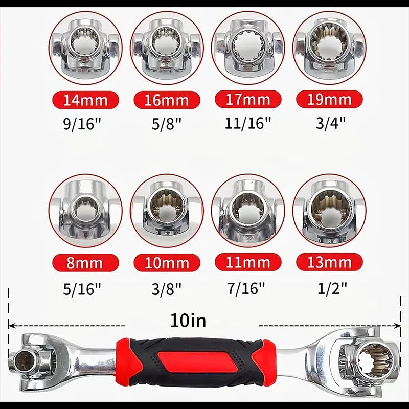 💥52 in 1 Universal Socket Spanner Wrench