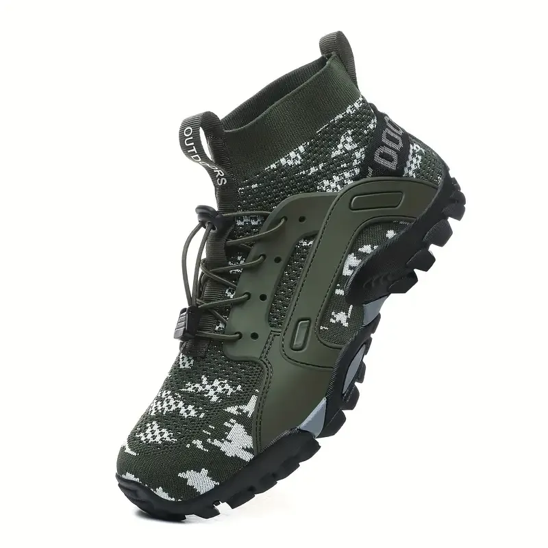 Breathable Non-Slip Hiking Shoes For Men - Lightweight Lace-Up Sneakers Ideal For Outdoor Travel And Camping