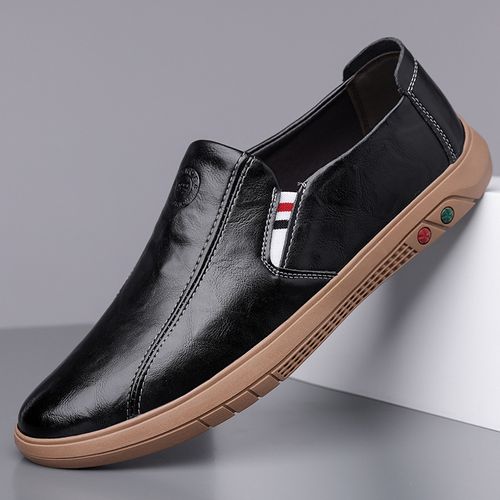 Comfortable and trendy young people's small leather shoes for work