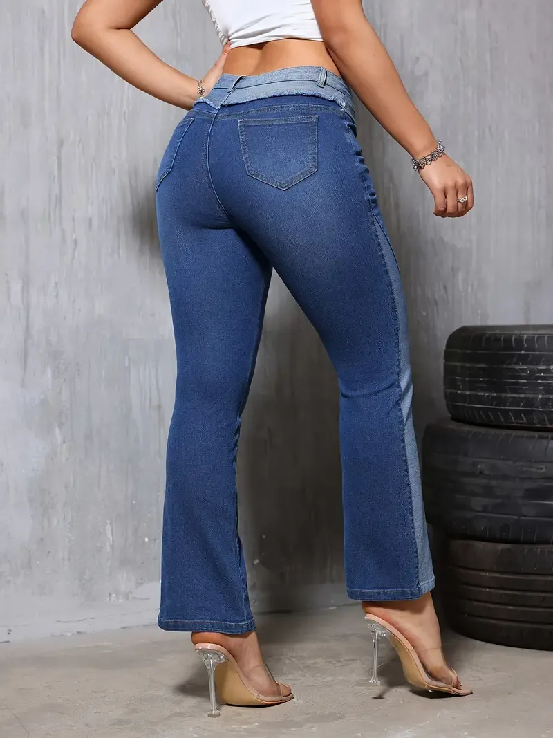 Flared Leg Bell Bottom Jeans - Fashion Street Style