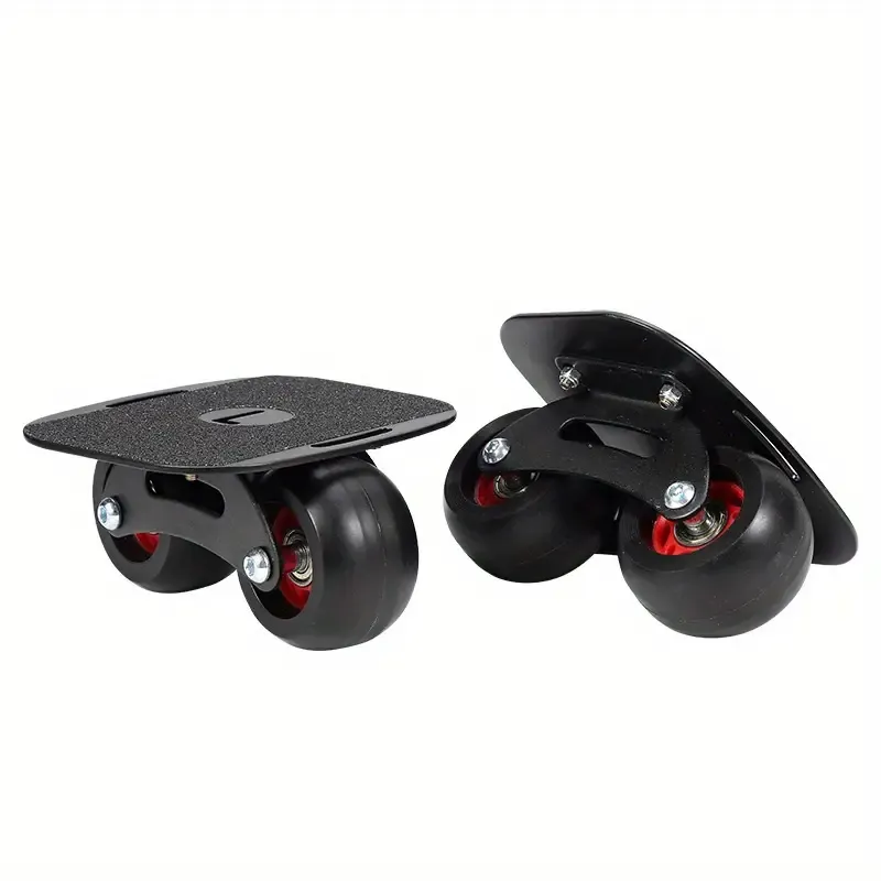 Beginner-Friendly Split Skateboard - Detachable, Road Wheel Design for Adults & Youngsters, Black
