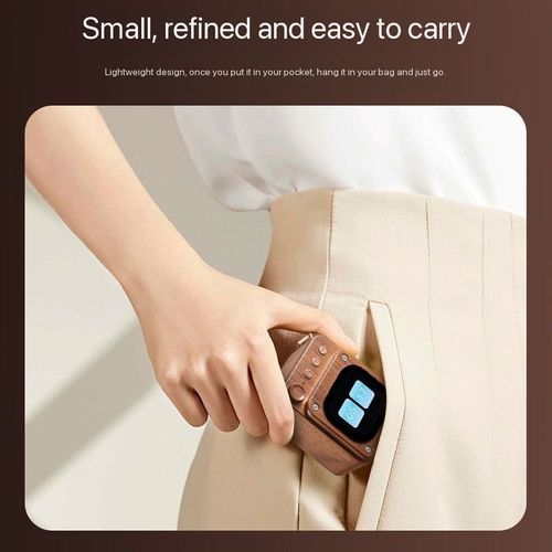 Mechanical wood grain Bluetooth speaker with white noise sleep mode, cassette player, touchscreen, mini speaker, Valentine's Day birthday gift.