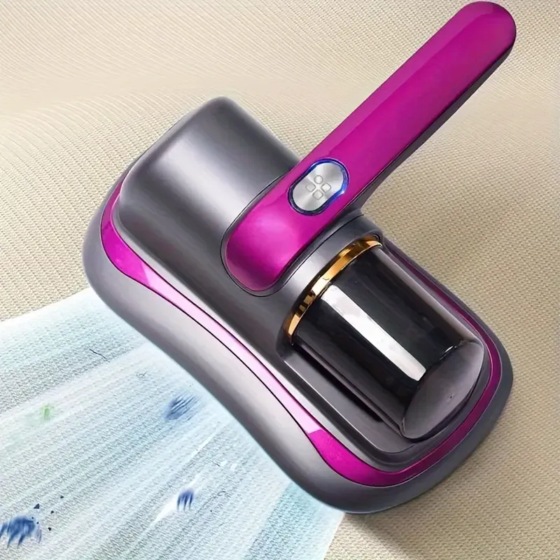 1pc, Rechargeable Handheld Bed Vacuum Cleaner, Super Suction, UV, Washable Filter, 36V USB Powered, Cordless Mattress Cleaner, Deep Cleans Beds, Sofas, Pet Hair, Carpets