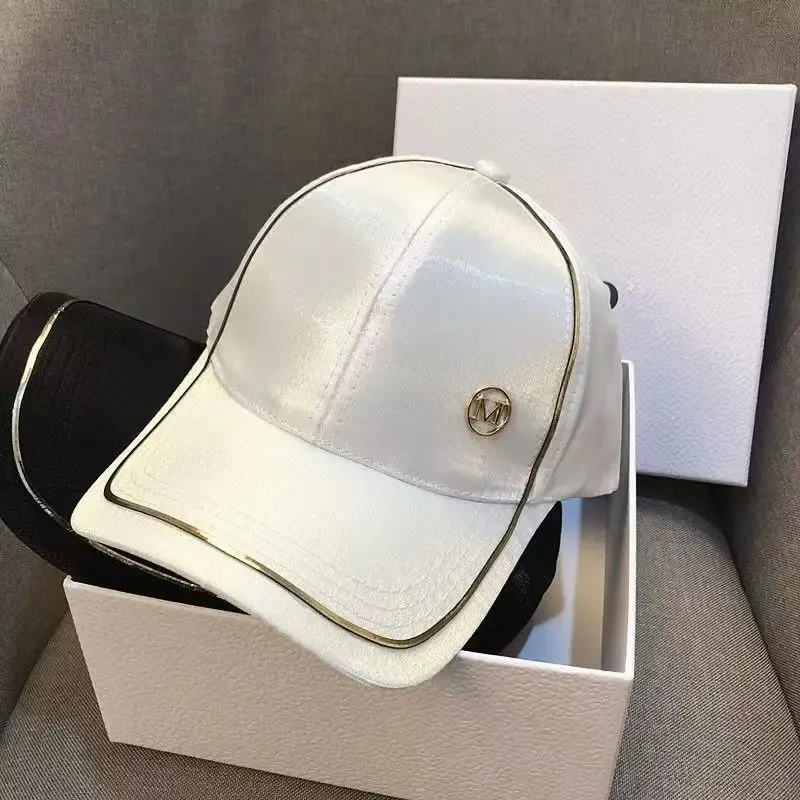 Hat female Korean casual all-match M standard mercerized baseball cap summer sun hat fashion satin cap