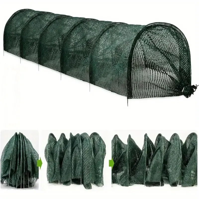 Black Adjustable Mesh Net for Garden Protection