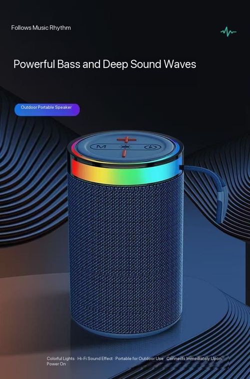 New Bluetooth speaker, portable outdoor mini speaker, home ambient light, subwoofer.