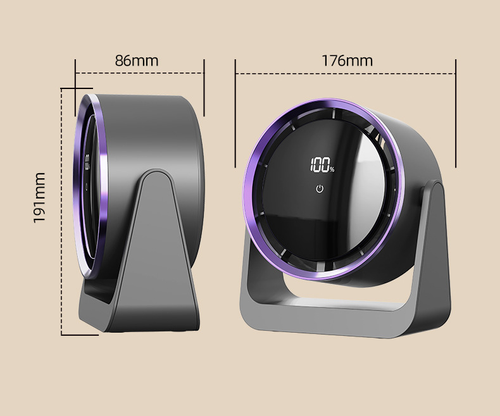 2025 New Cross-Border Mini Electric Fan Desktop Dormitory USB Night Light Fan Wall-Mounted Home Dormitory Circulating Fan