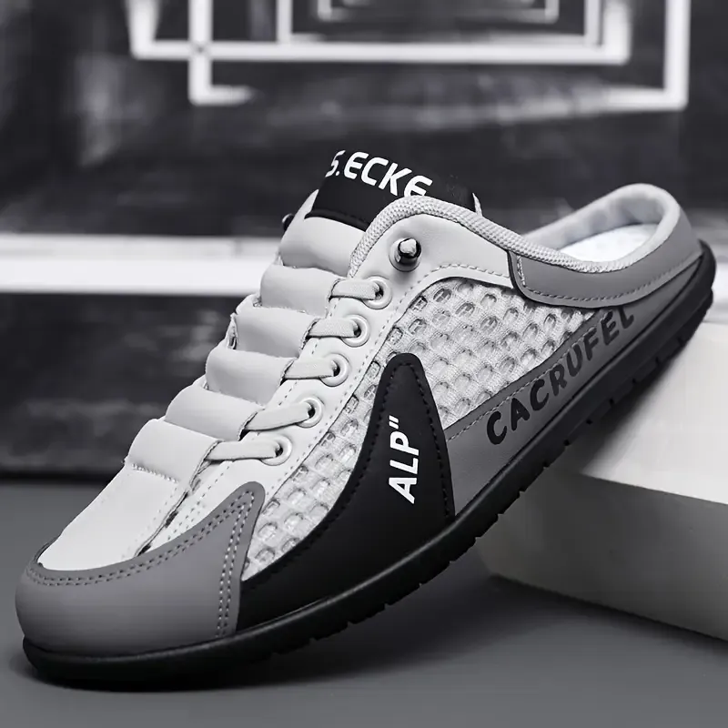 lazy slip-on heel-free closed-toe slippers