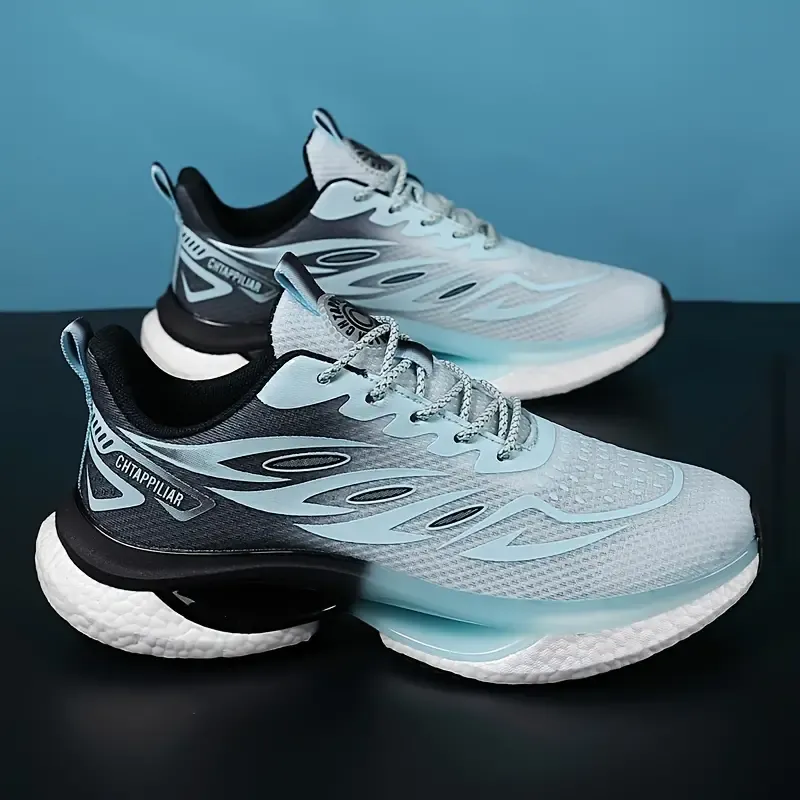 Men's Trendy Running Shoes, Comfy Non Slip Lace Up Soft Sole Sneakers For Men's Outdoor Jogging, Walking Activities