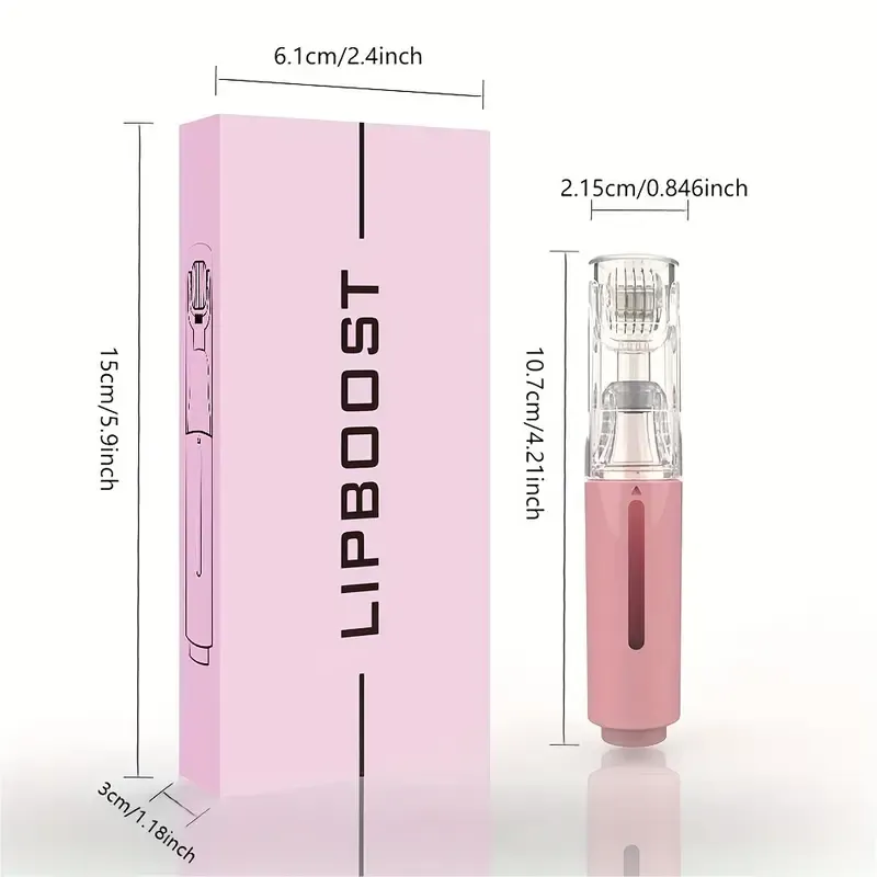 0.25mm Titanium Lip Boost Roller, 105needles Microneedling Roller, Hydra Derma Roller, Personal Serum Beauty Device for Lip, Face, Hair