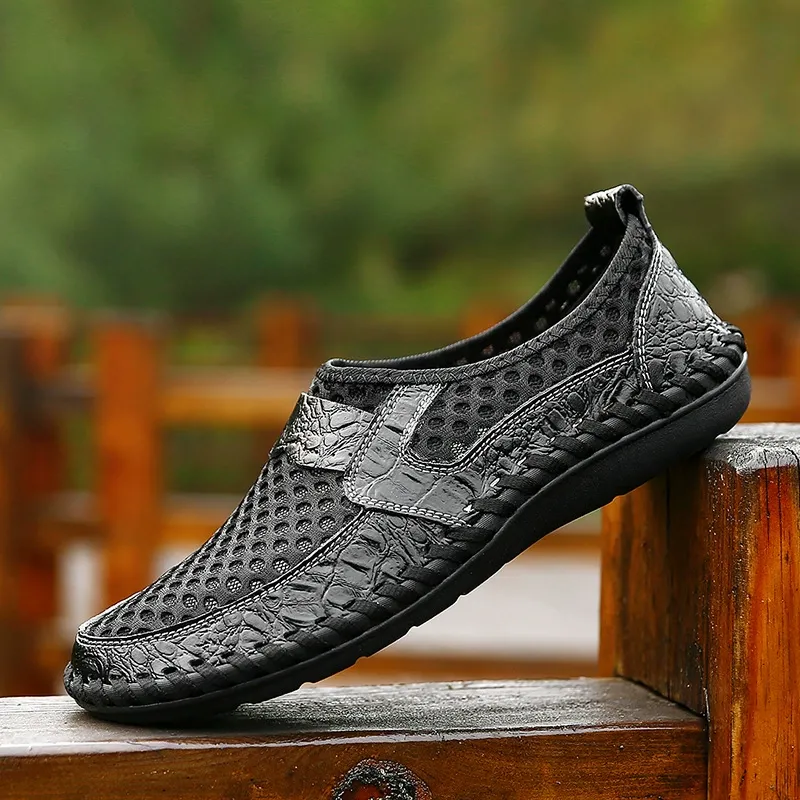 Men's trendy casual shoes, mesh shoes, sneakers, breathable outdoor casual sports shoes