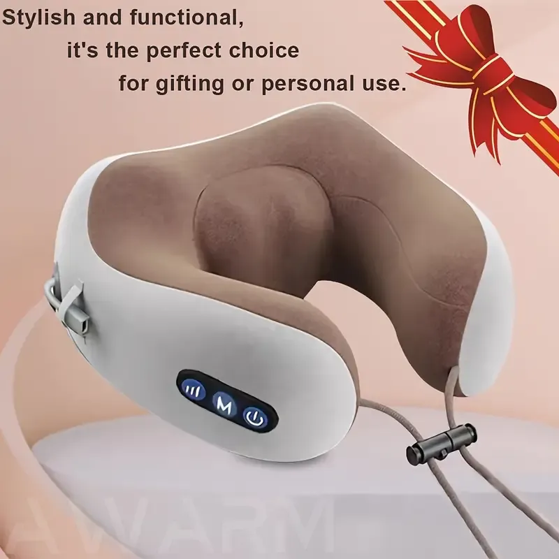 U-Shaped Cervical Neck Massager Pillow