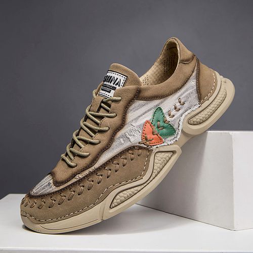 Hand-stitched fashionable sporty casual men's shoes