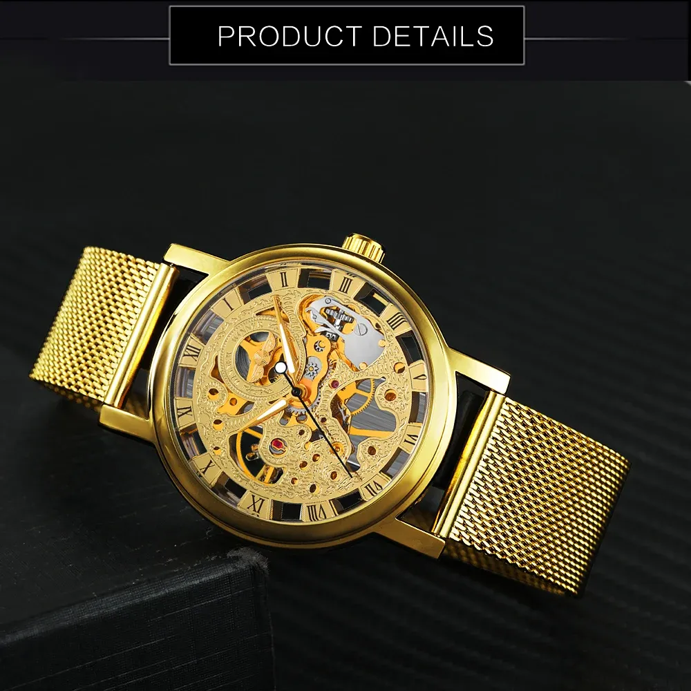 Round Dial Roman Number Analog Quartz Watch