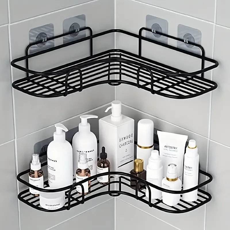 Premium No-Drill Corner Shelf