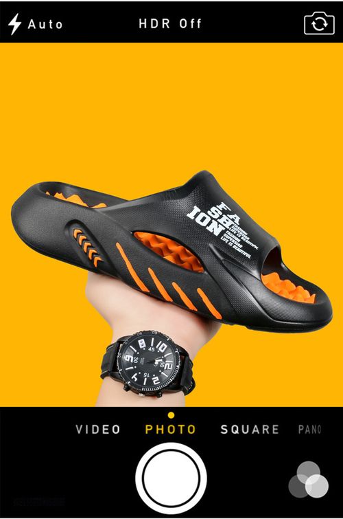 Men's Fashion Slides with Massage Sole - Color Block, Non-Slip EVA Open Toe Sandals for Indoor Outdoor Use, Comfortable Thick Sole Beach & Streetwear