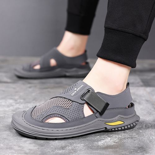 Men's Breathable Slip-On Sandals with Adjustable Straps