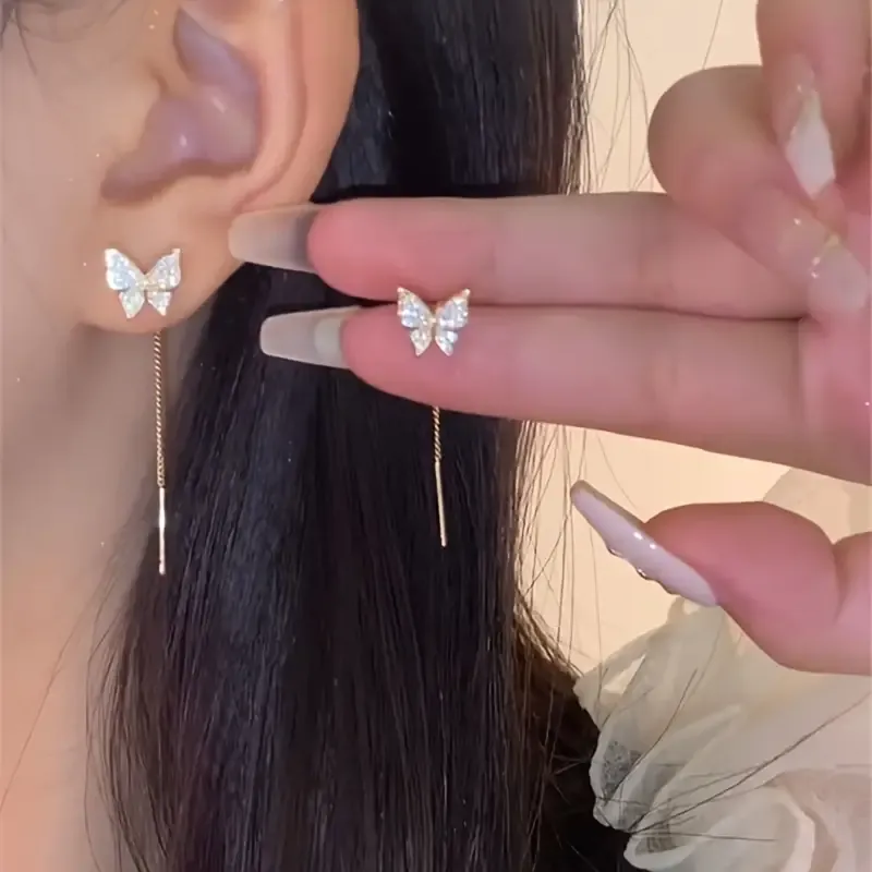 Vibrant Butterfly-Shaped Earrings