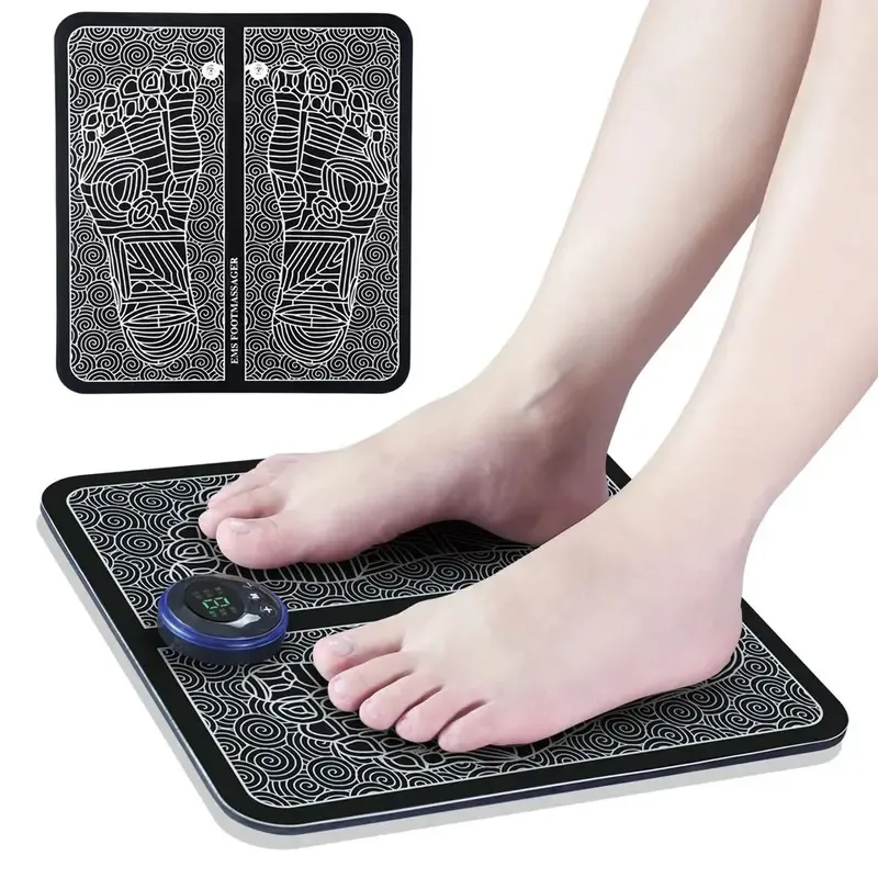 Relieve Pain & Tension With This Portable Electric Foot Massager Pad - Improve Blood Circulation & Relax Feet!