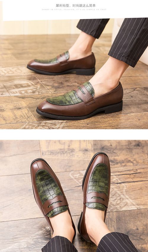 Spring-Autumn Men's Pointed-Toe Leather Shoes Korean-Style Casual Oversized Vintage Fashion Footwear