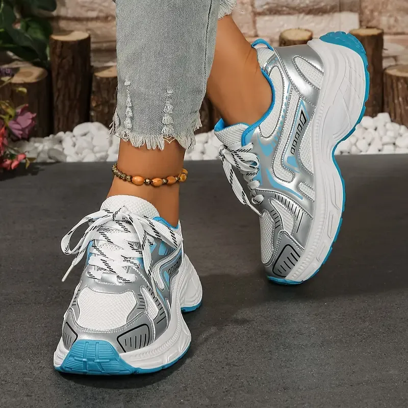 Vintage match color daddy shoes 2024 new summer lightweight mesh breathable casual shoes thick soles increase sports shoes