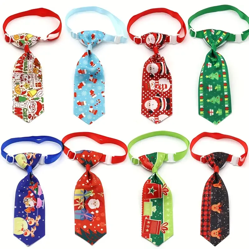 Festive Christmas Pet Bow Tie