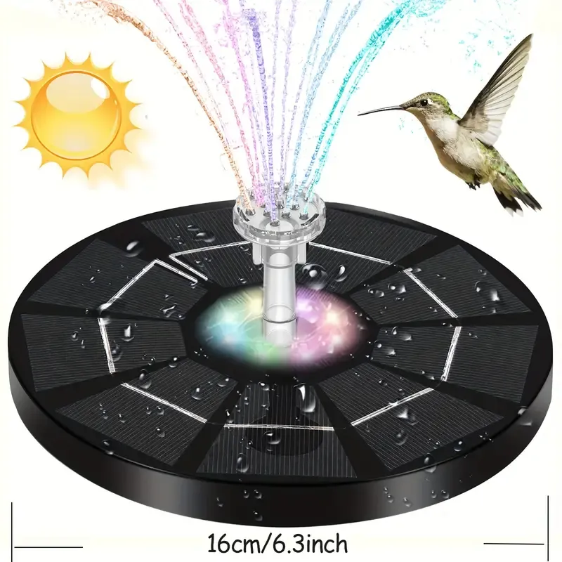 LED Solar Bath Fountains