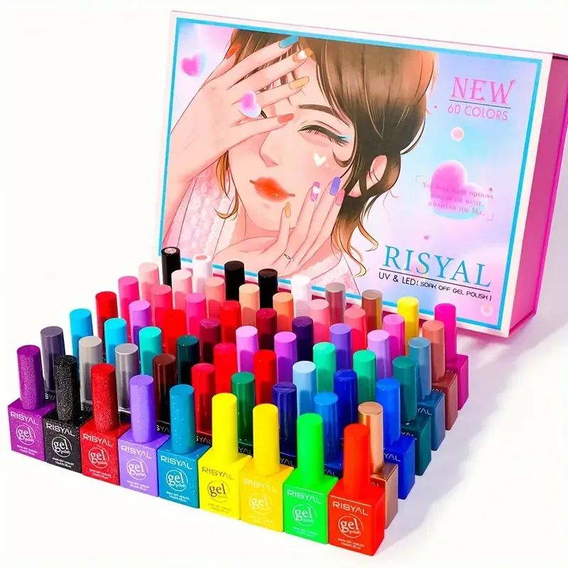 RisyAl gel nail polish set