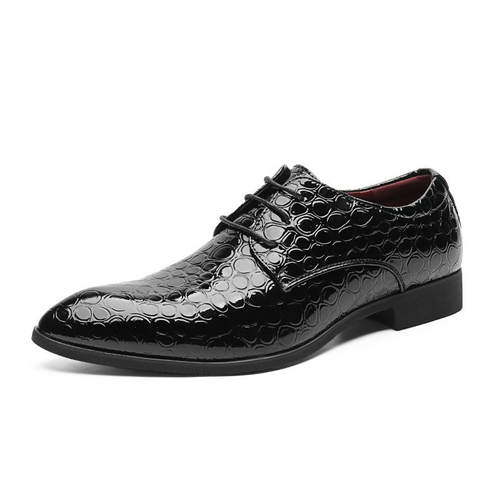 Shiny casual leather shoes for men busi
