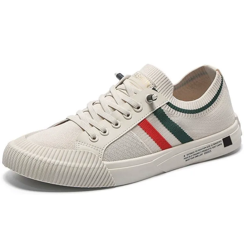 Men's canvas shoes soft sole slip-on versatile breathable shoes men's student trendy shoes summer sports casual shoes
