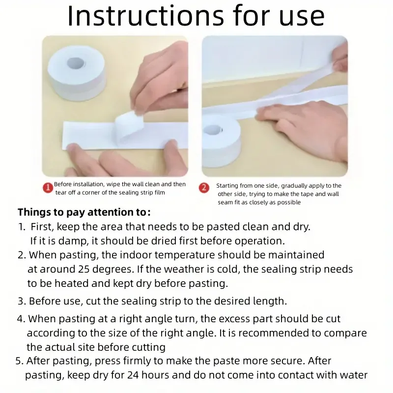2 Rolls 5m of Premium Waterproof Toilet