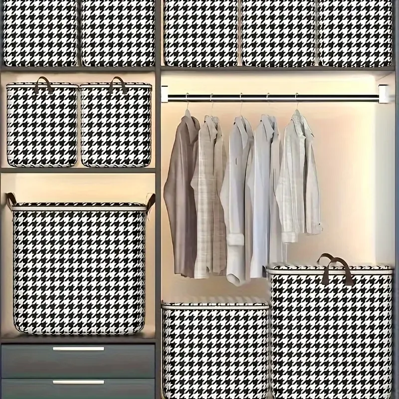Houndstooth Storage Boxes