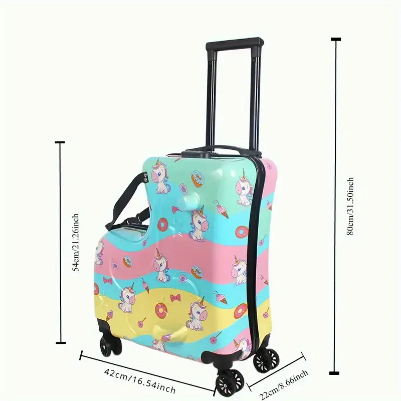 Cartoon Cute Riding Trolley Case