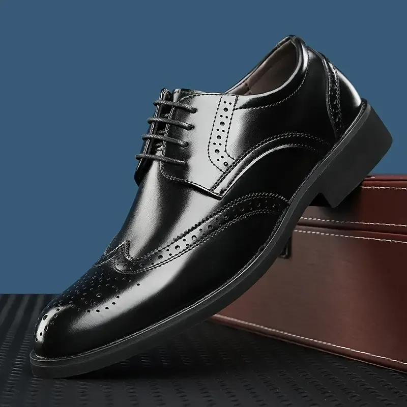 Comfy Wingtip Brogue Derby Shoes