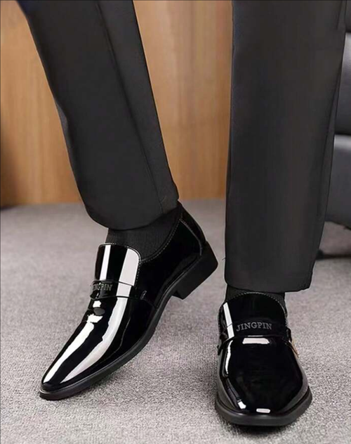 Plus Size Men's Comfy Slip-On Dress Shoes