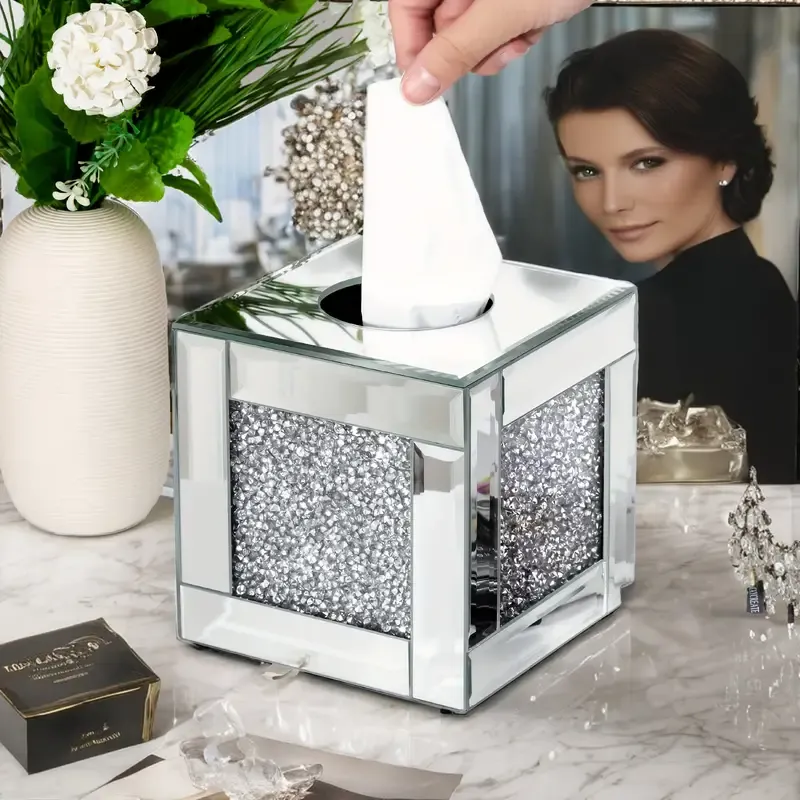 Luxury Mirrored Tissue Box
