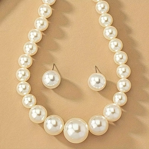 French Romantic Style Earrings Necklace