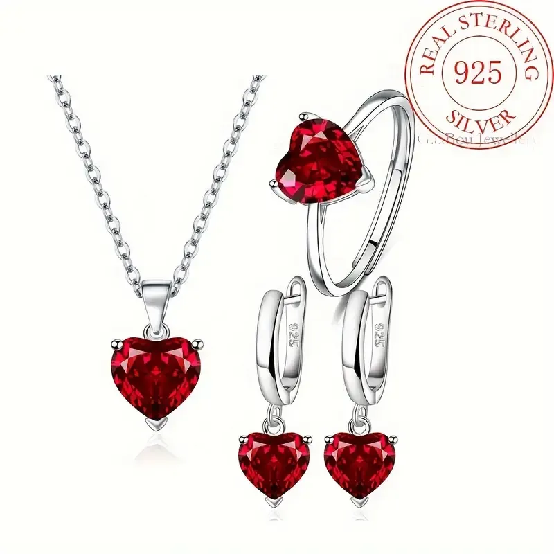 Exquisite 925 Sterling Silver Heart