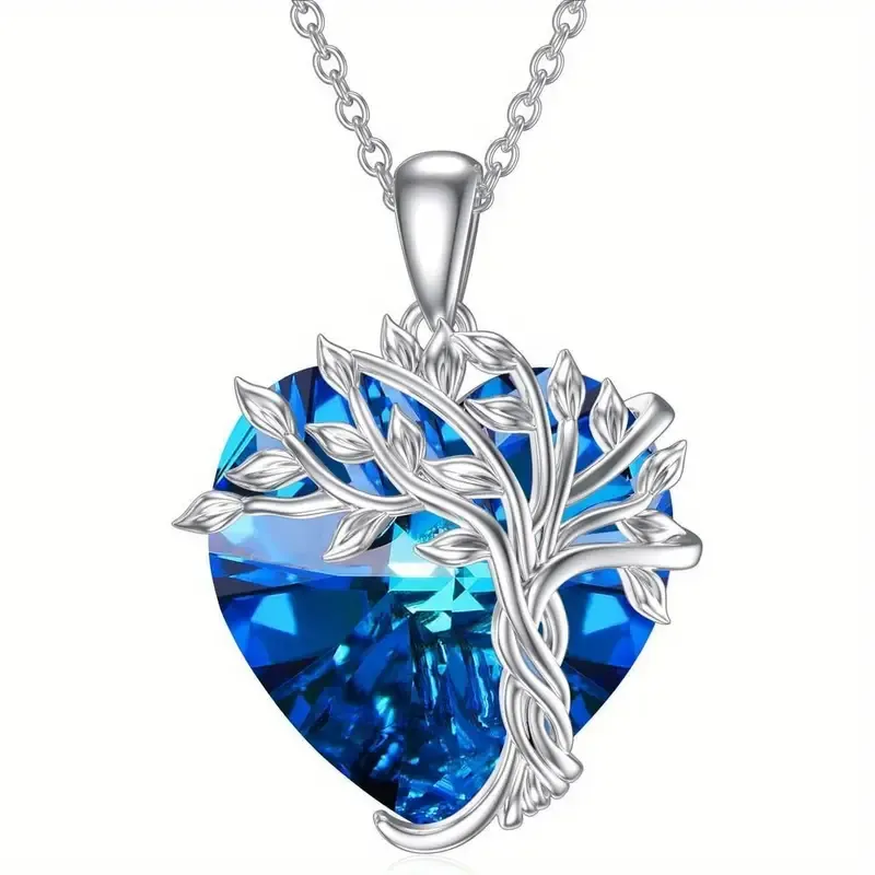 Fashion Tree Of Life Heart-shaped Pendant Necklace
