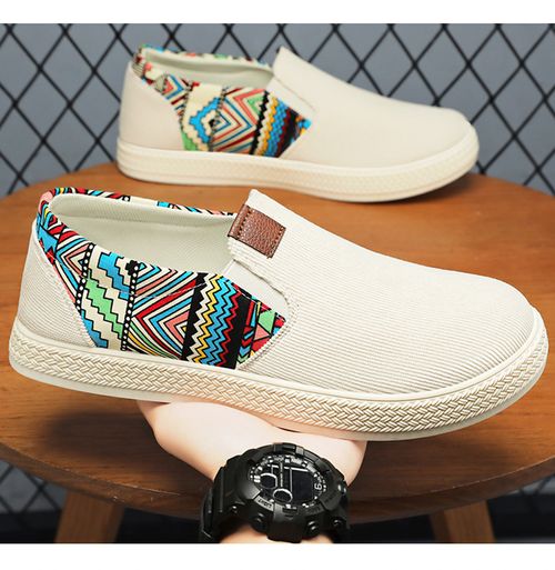 Men's summer breathable canvas shoes casual