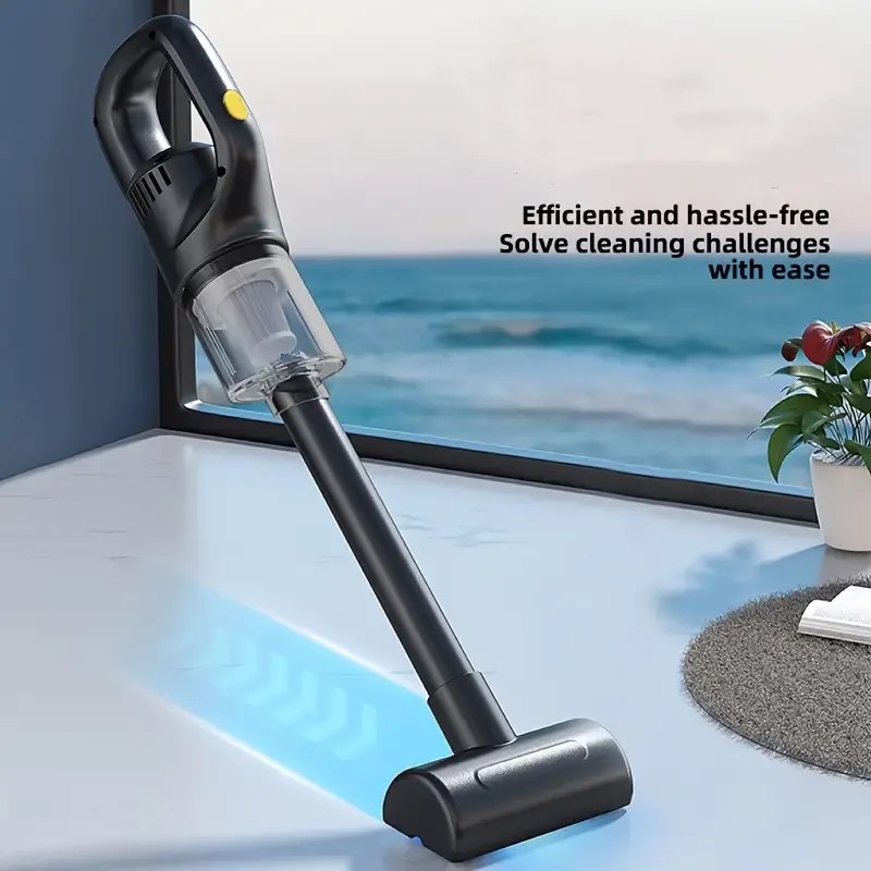 Ultra-Powerful Cordless Handheld Vacuum Cleaner - Lightweight, Portable Design with Strong Suction & High Efficiency for Home and Car Use