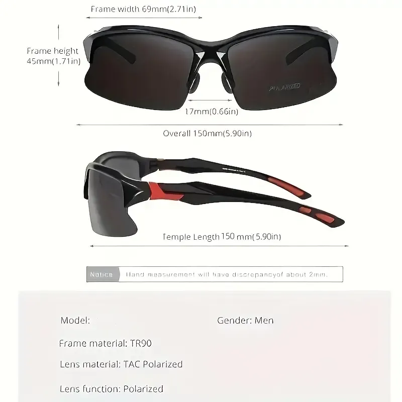 Trendy Cool Sports Polarized Fashion Glasses
