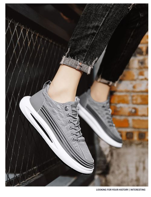 Slip-on breathable fabric casual shoes