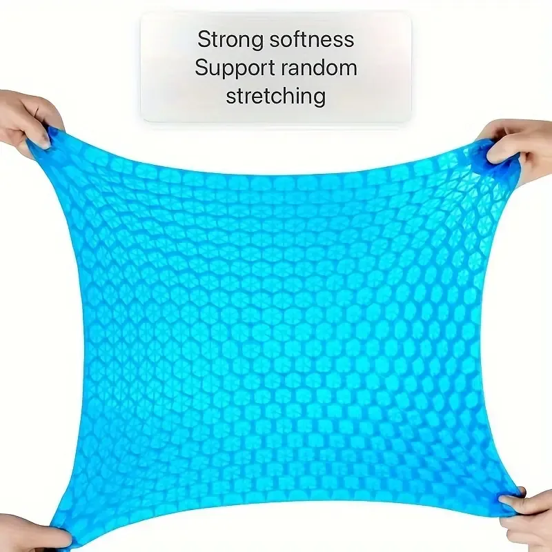 Summer Cooling Gel Seat Cushion - Breathable Honeycomb Design for Car & Office Chairs, Soft Ice Pad for Comfort