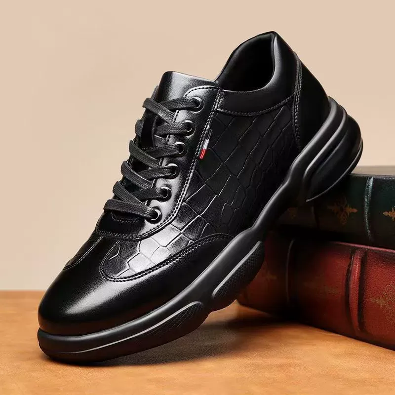Men's stylish and comfortable soft-soled breathable casual leather shoes