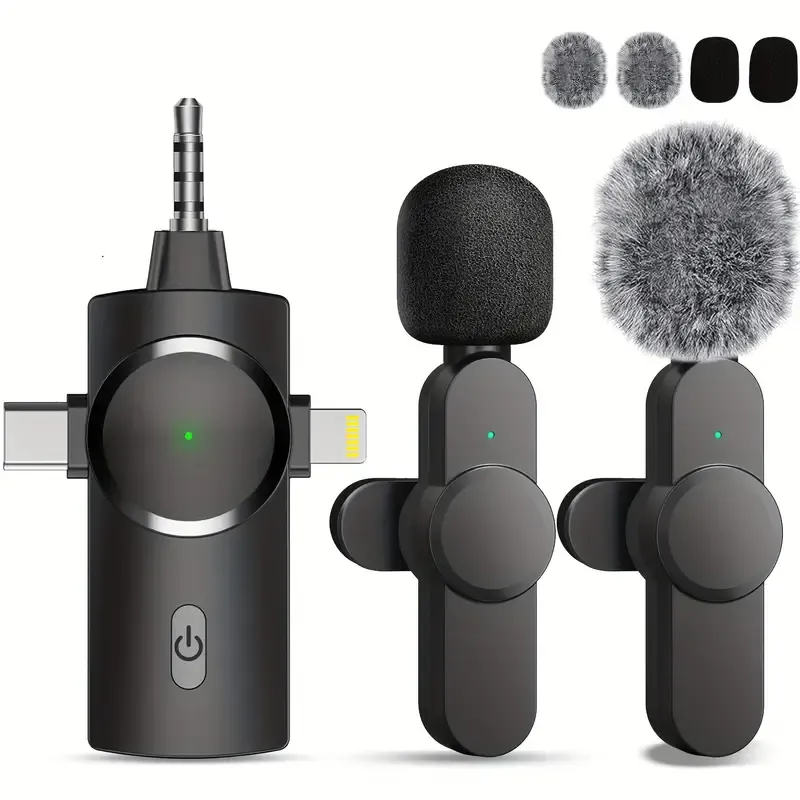 One To Two Wireless Tie Clip Microphone