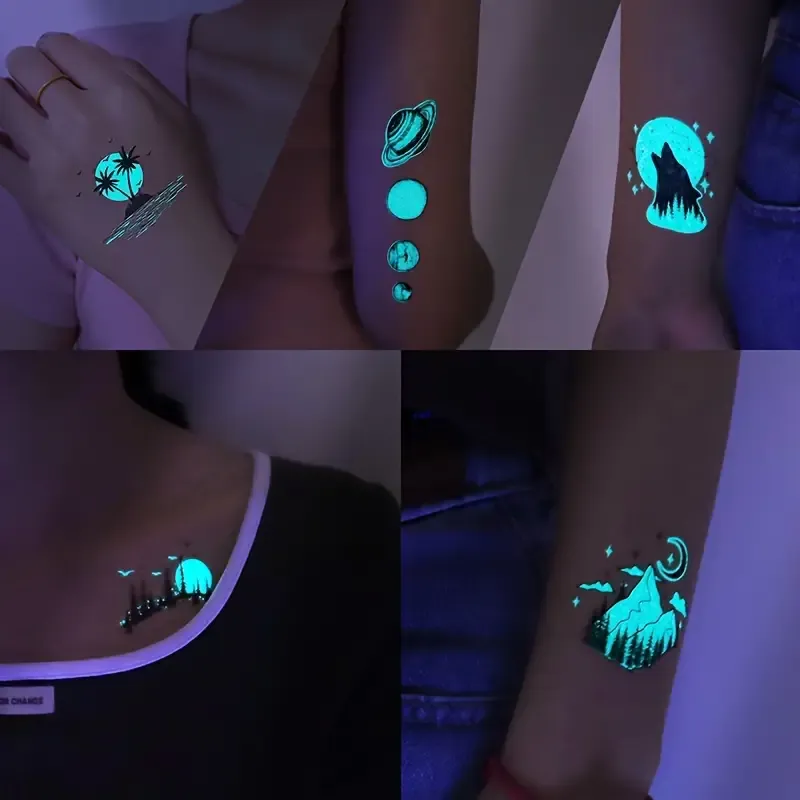 Glow-In-The-Dark Temporary Tattoos