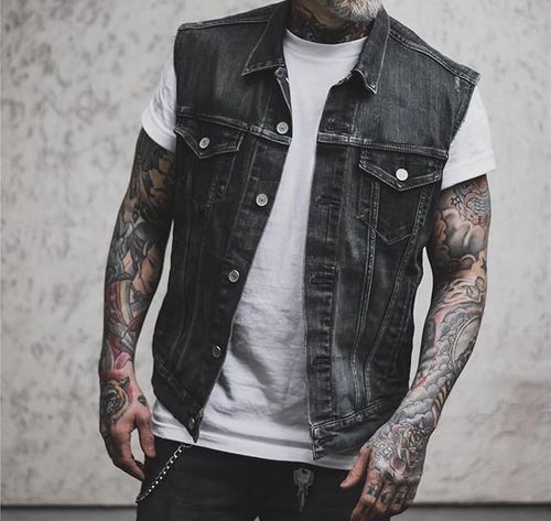 Men's Denim Vest