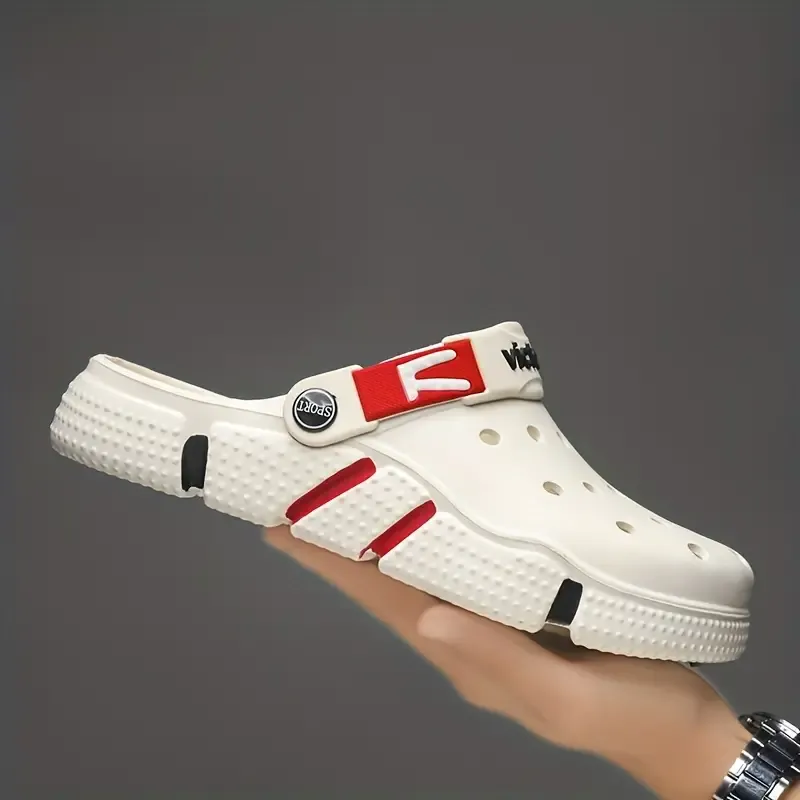 Men's Summer Clogs - Lightweight, Non-Slip, Durable Beach Sandals | Fashionable & Versatile Casual Slides for Casual Attire