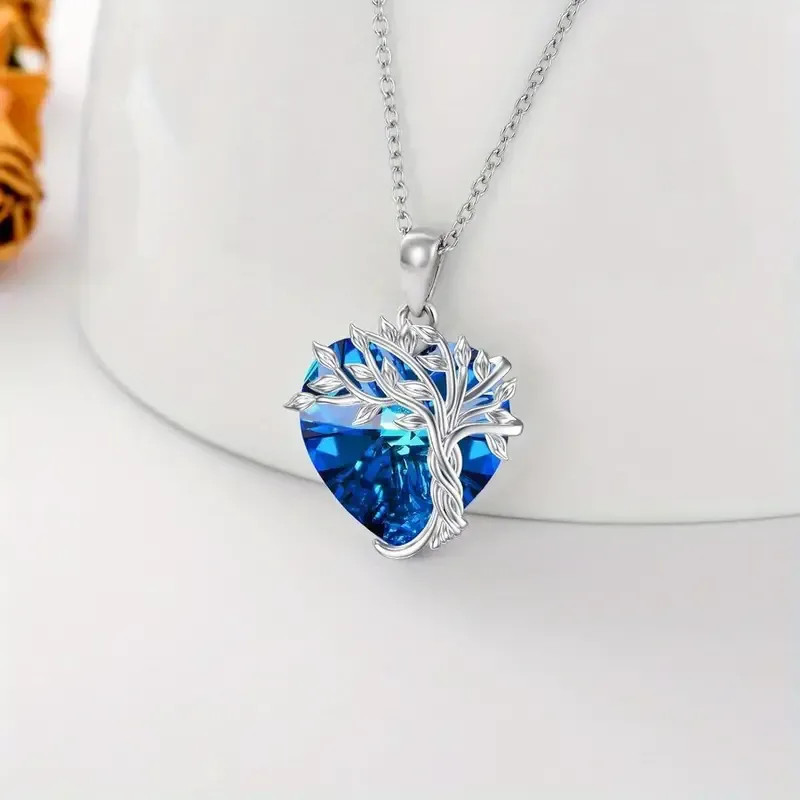 Fashion Tree Of Life Heart-shaped Pendant Necklace